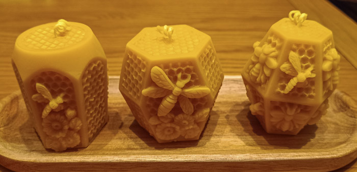 Honeycomb Beeswax Candles